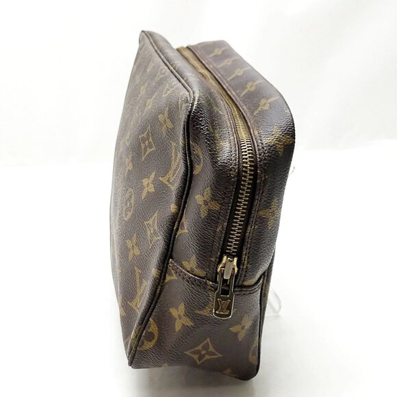 Authentic Louis Vuitton Trousse Toilette 28 Brown Cosmetic Pouch mn466-111725 - Picture 3 of 16